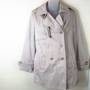 Esprit Tan Trench Pink Tweed lining Coat